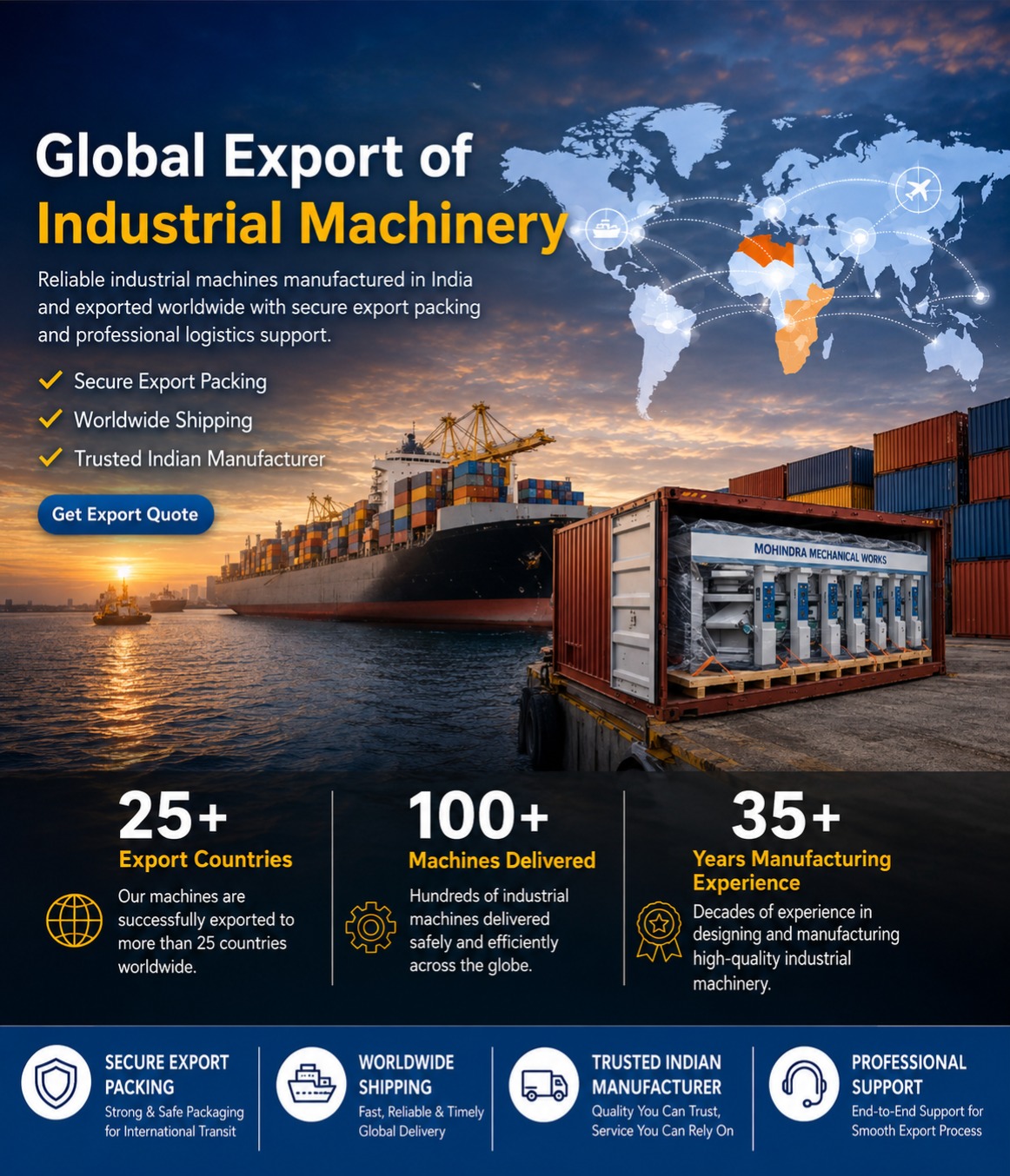 Mohindra machinery partnership support